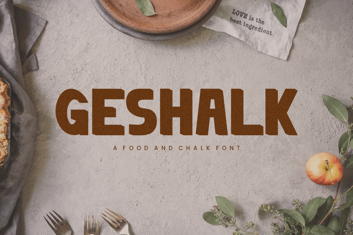 Geshalk Food Font YL2SJBD