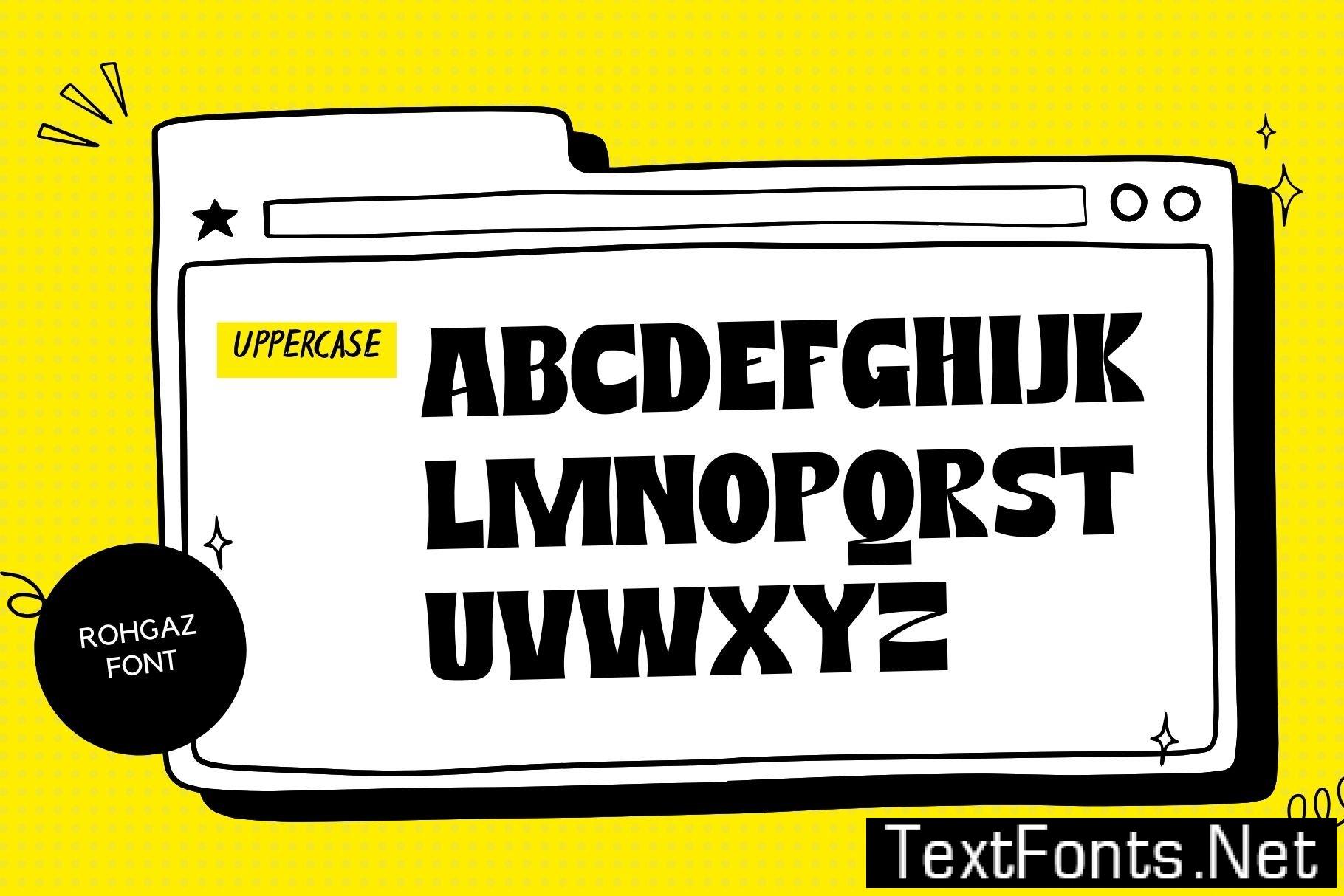 Rohgaz - Logo Bold Font YBXP4NB