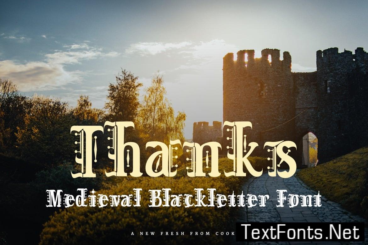 Sir Ascelorn - Medieval Blackletter Font GYDSU7R