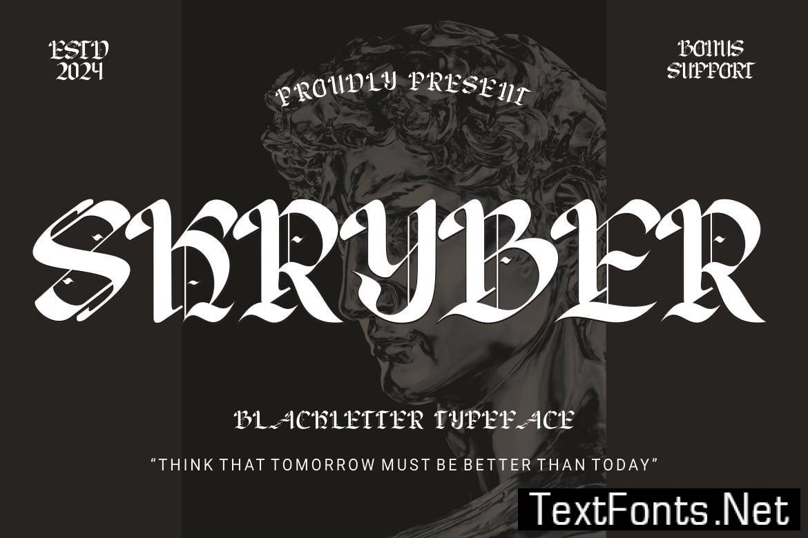 Skryber - Black letter Font 9NRTDMN