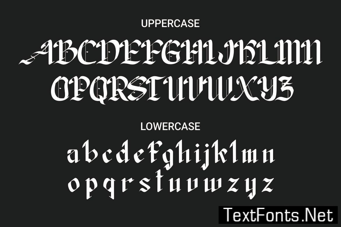 Skryber - Black letter Font 9NRTDMN