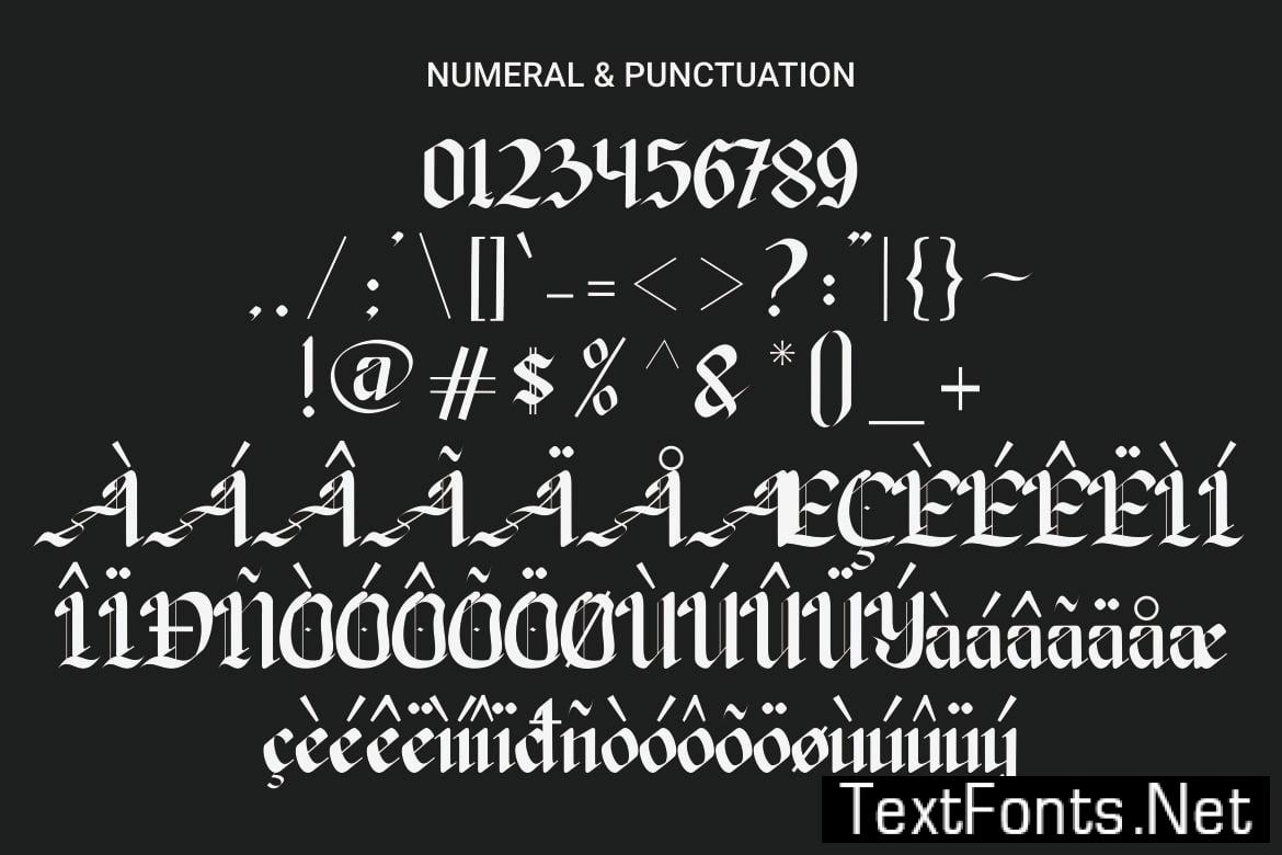 Skryber - Black letter Font 9NRTDMN