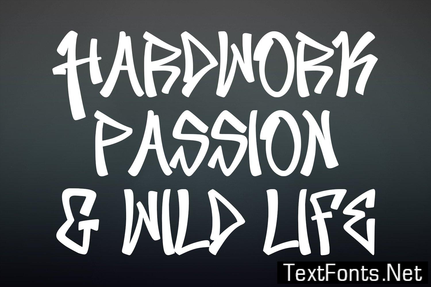 Zeettzy Graffiti Display Font 7K9DQWS